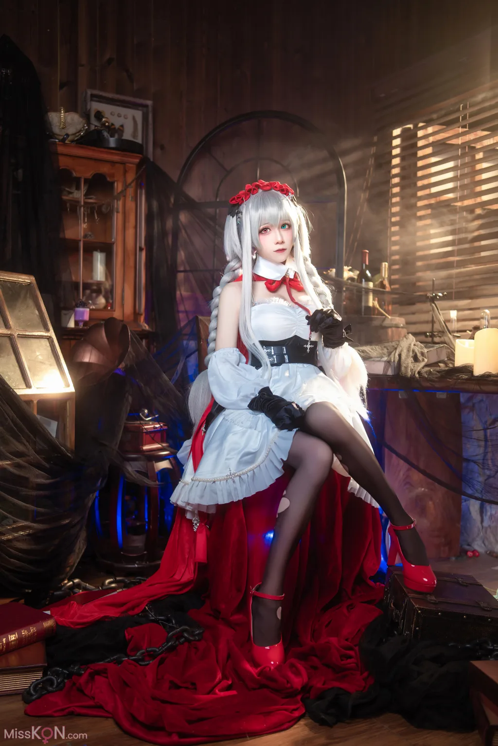 Coser@Tomoyo酱: 碧蓝航线 埃尔宾小红帽 (30 photos)