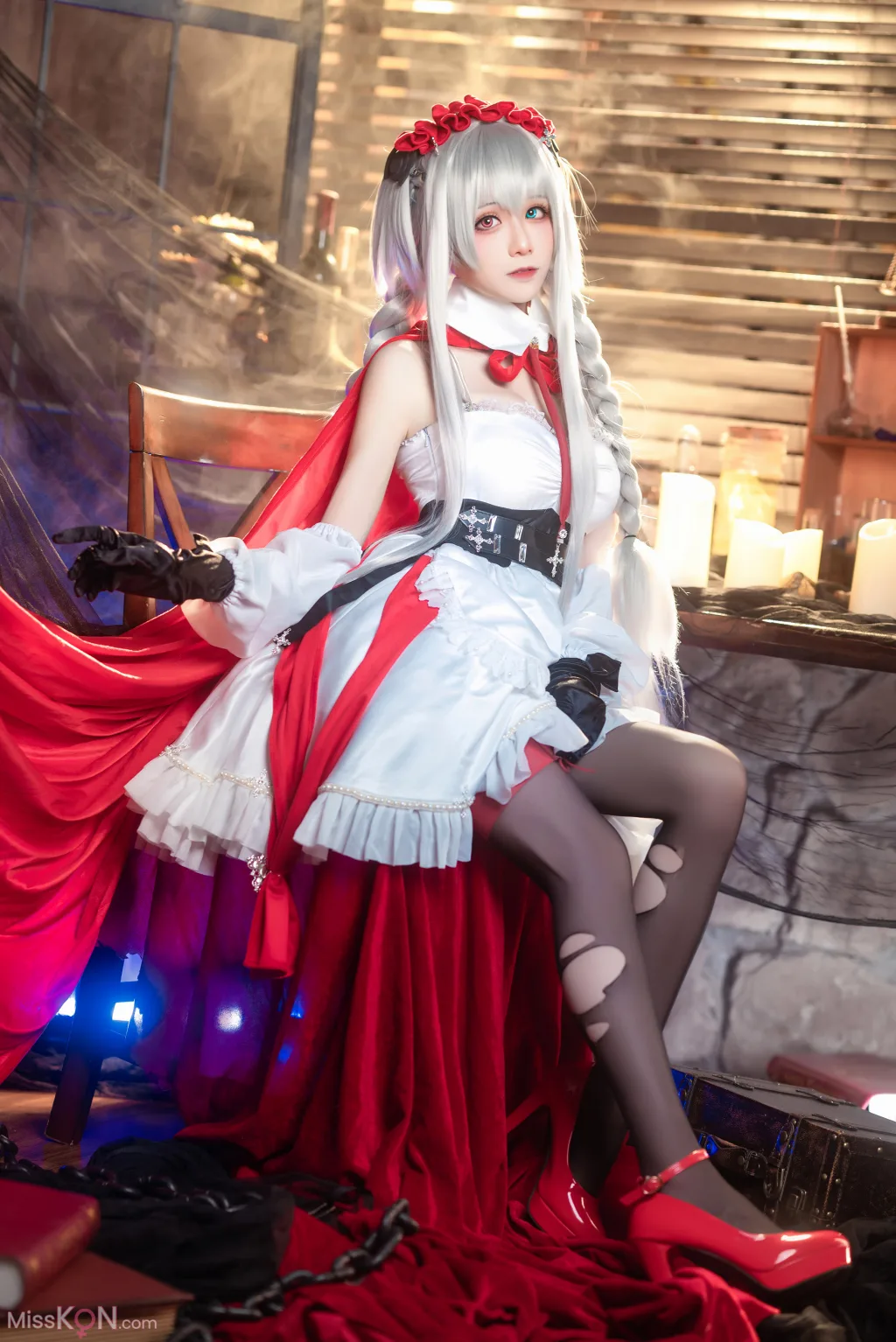 Coser@Tomoyo酱: 碧蓝航线 埃尔宾小红帽 (30 photos)