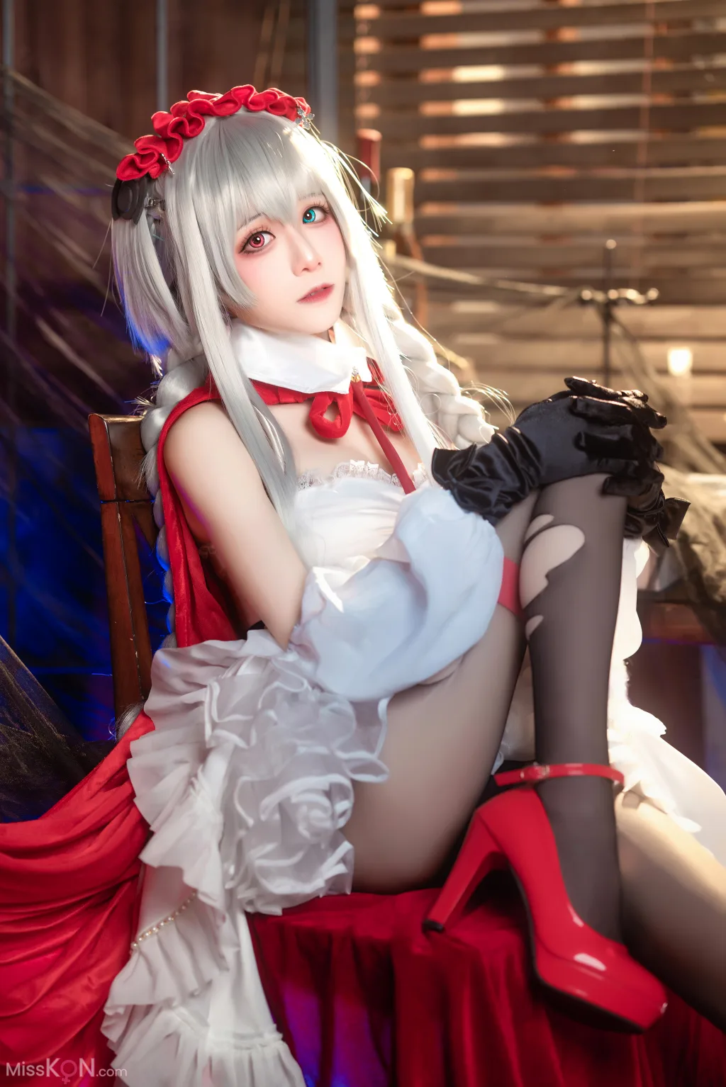 Coser@Tomoyo酱: 碧蓝航线 埃尔宾小红帽 (30 photos)