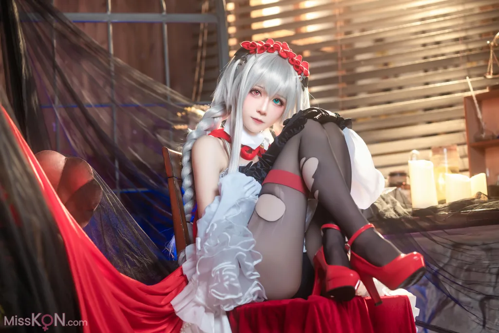 Coser@Tomoyo酱: 碧蓝航线 埃尔宾小红帽 (30 photos)