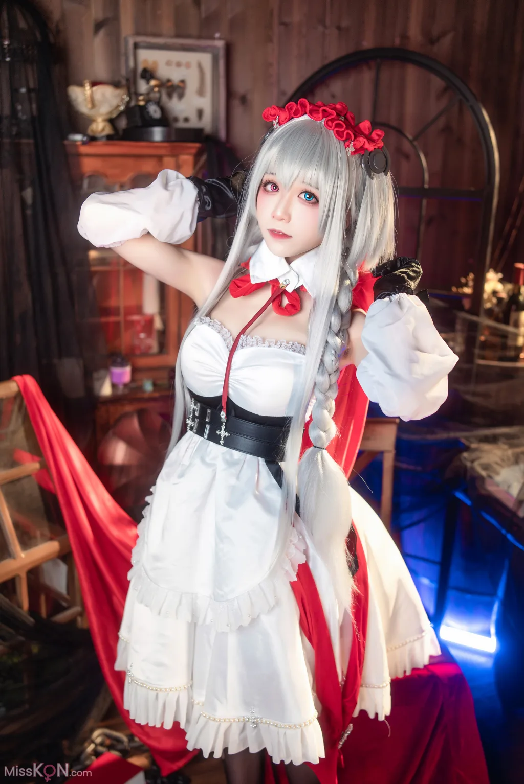 Coser@Tomoyo酱: 碧蓝航线 埃尔宾小红帽 (30 photos)