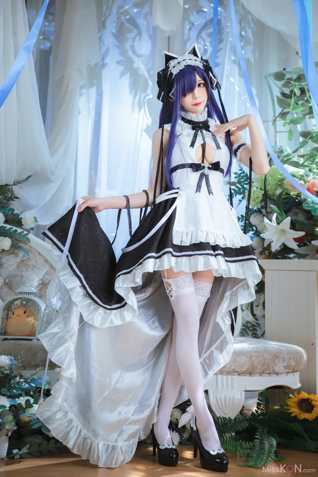 Coser@Tomoyo酱: 碧蓝 奥古斯特女仆 (27 photos)