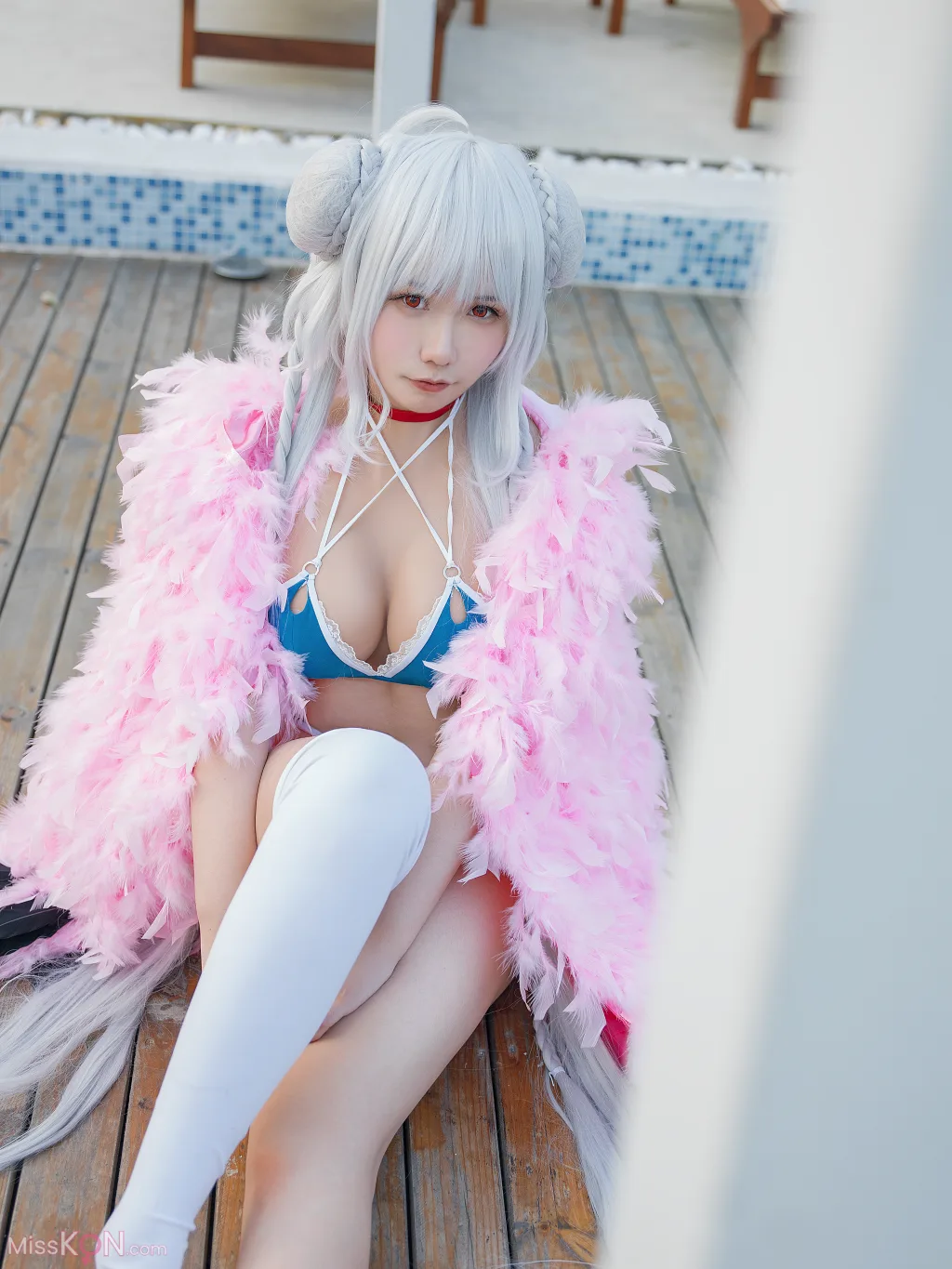 Coser@麻花麻花酱: 可畏泳装 (15 photos)