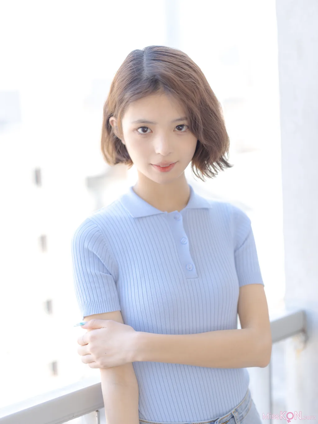 [森萝财团写真] 媛媛 试拍 15D超薄白丝 (60 photos )