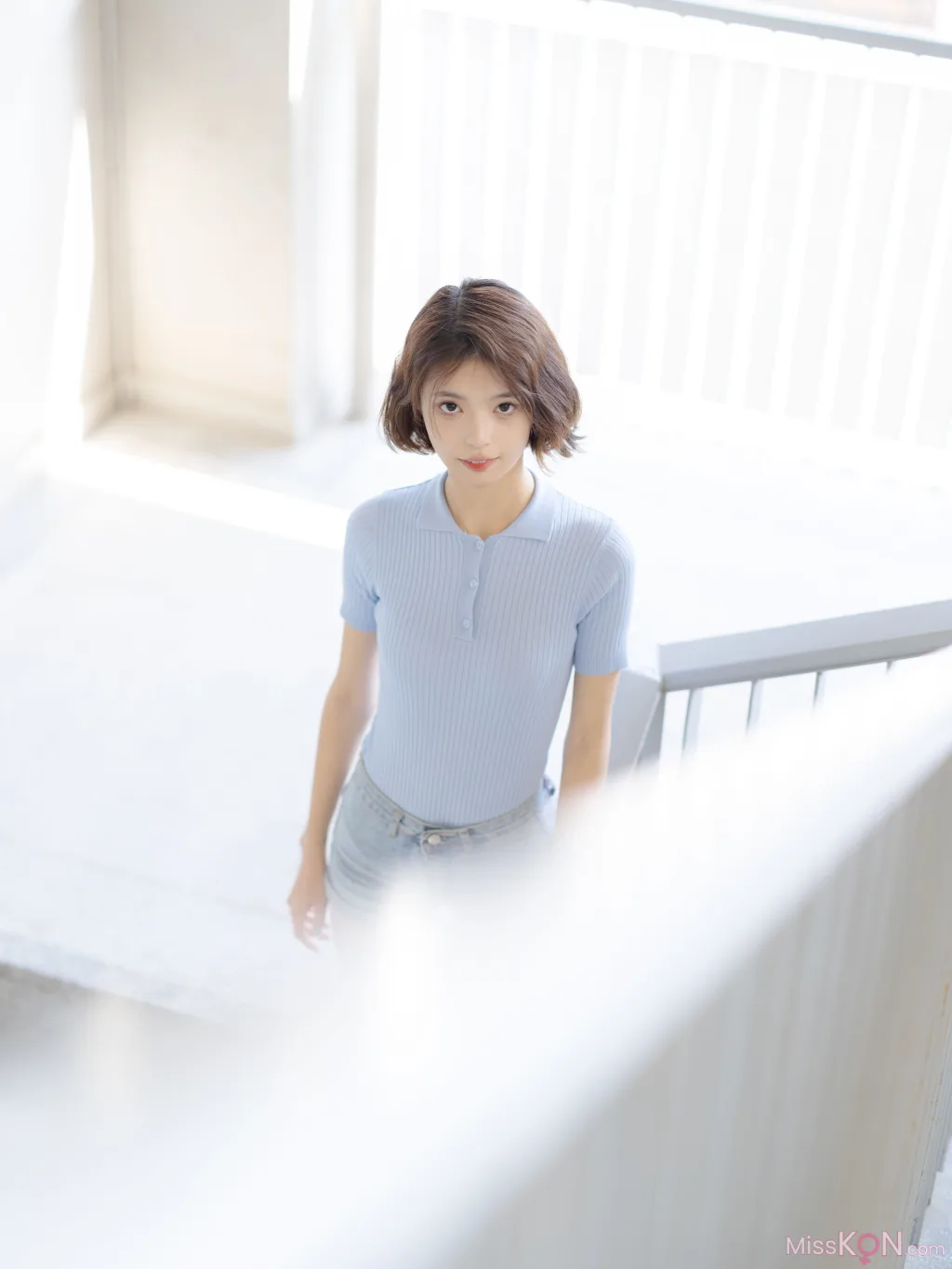 [森萝财团写真] 媛媛 试拍 15D超薄白丝 (60 photos )