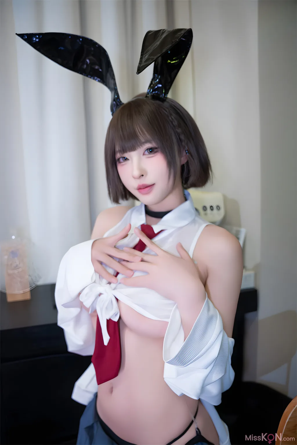 Coser@清水由乃: JK兔女郎 (59 photos)