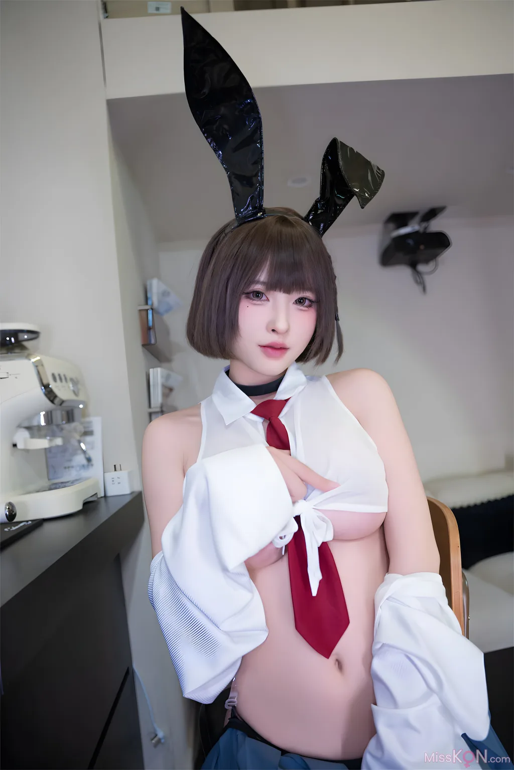 Coser@清水由乃: JK兔女郎 (59 photos)