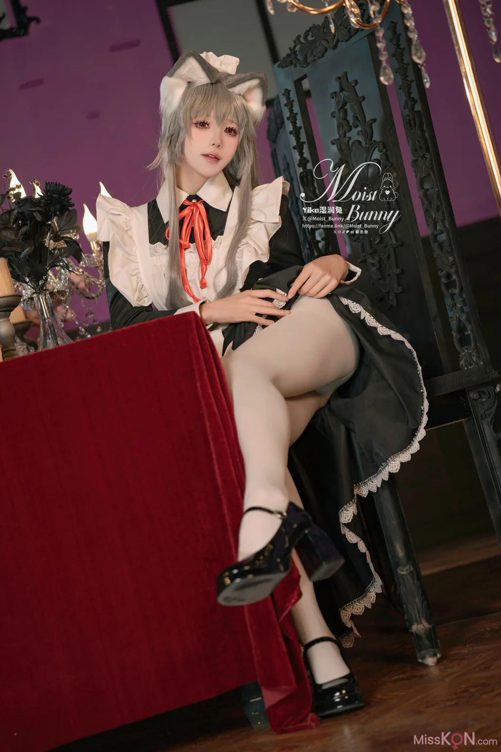 Coser@黏黏团子兔: 2月月票特典『菲奇子女仆』 (43 photos )