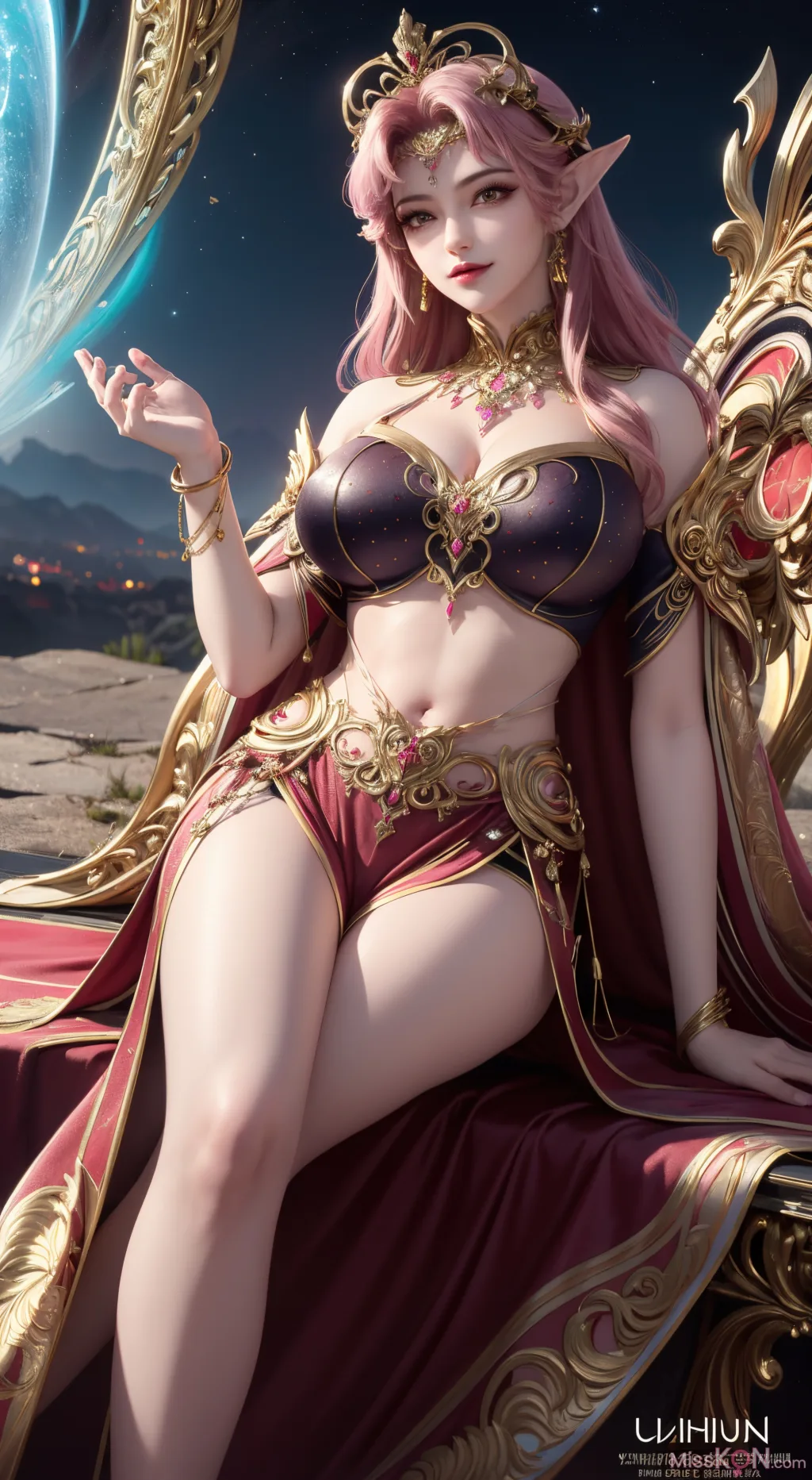 [AI Generated] 百炼成神-剑灵妖夜【墨迹】 (150 photos)