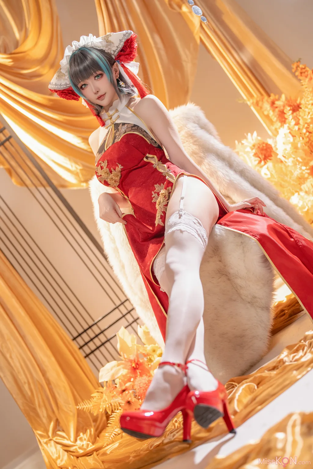 Coser@星之迟迟Hoshilily: 碧蓝航线柴郡 (50 photos )