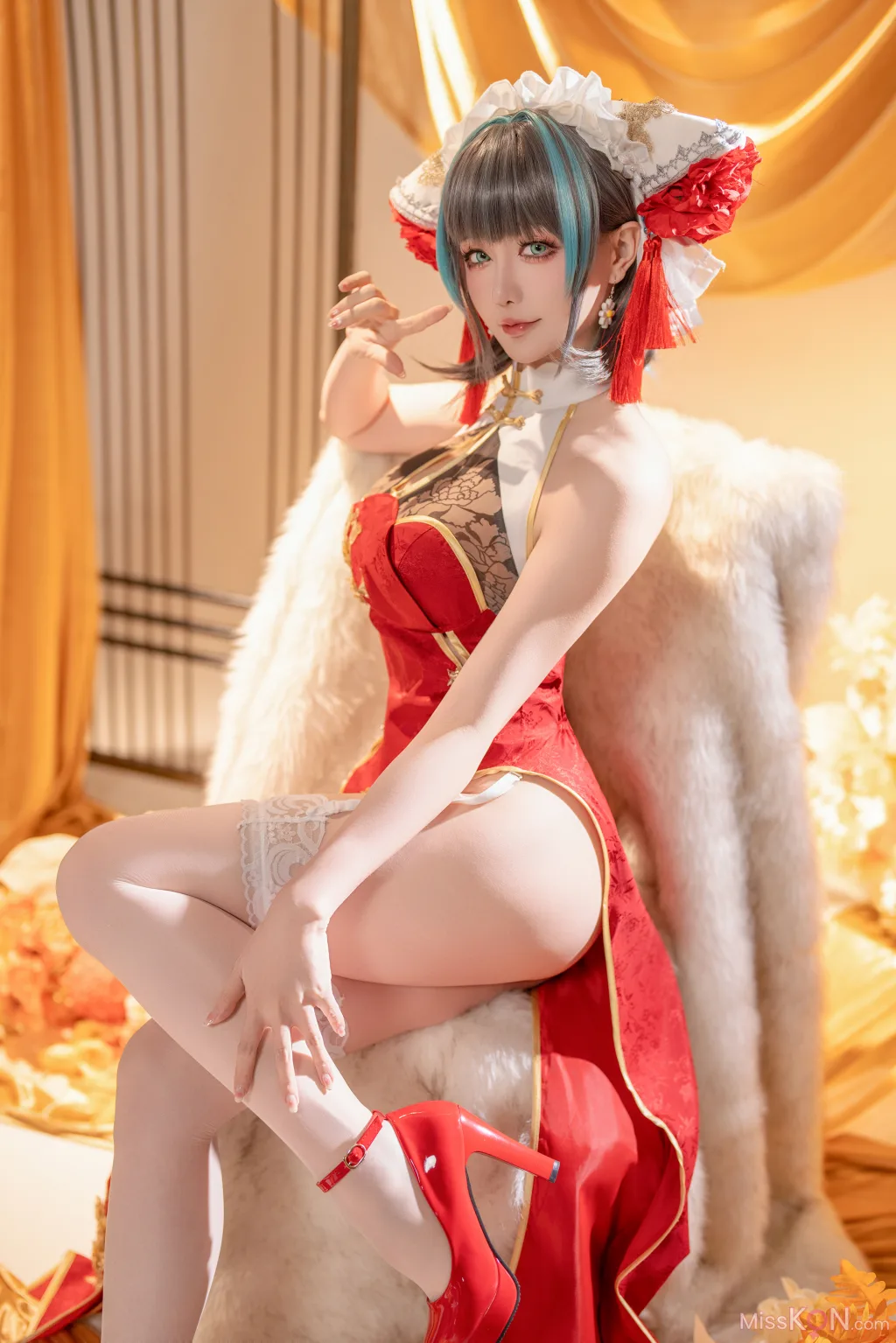 Coser@星之迟迟Hoshilily: 碧蓝航线柴郡 (50 photos )