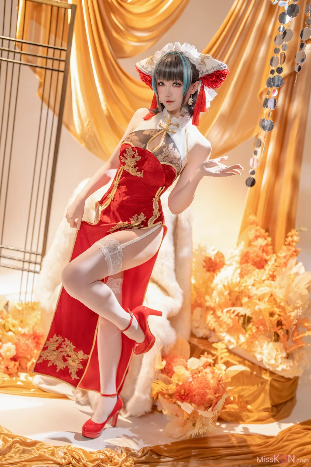 Coser@星之迟迟Hoshilily: 碧蓝航线柴郡 (50 photos )