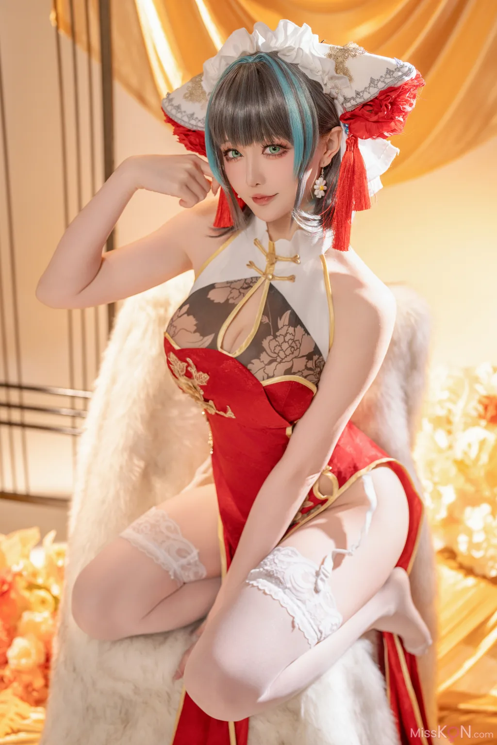 Coser@星之迟迟Hoshilily: 碧蓝航线柴郡 (50 photos )