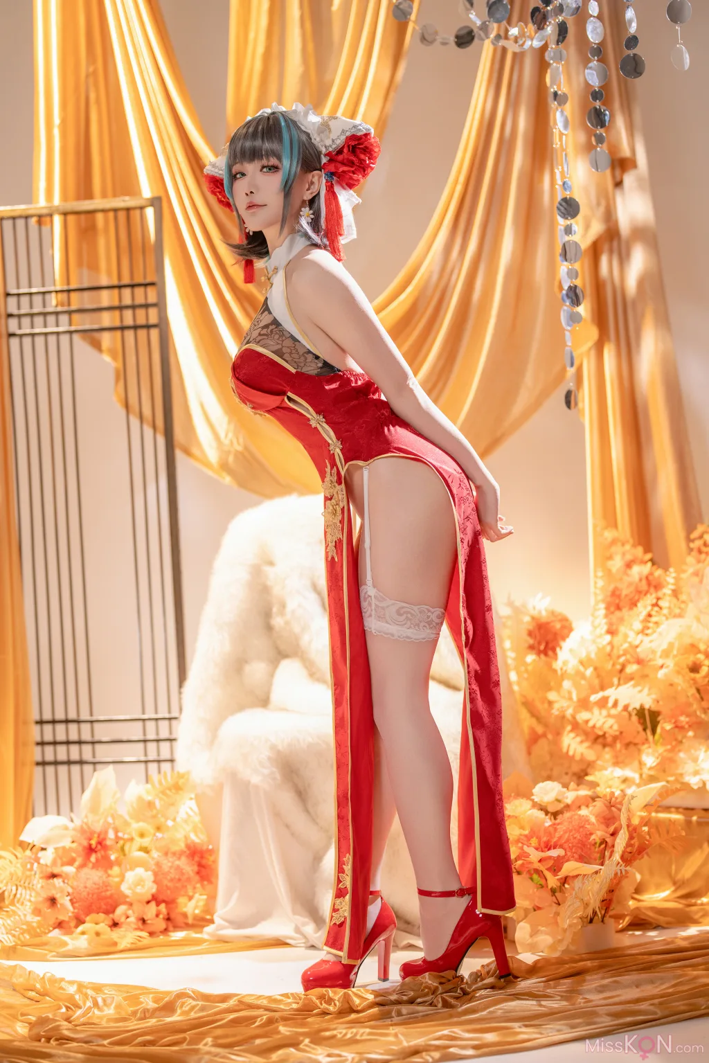Coser@星之迟迟Hoshilily: 碧蓝航线柴郡 (50 photos )