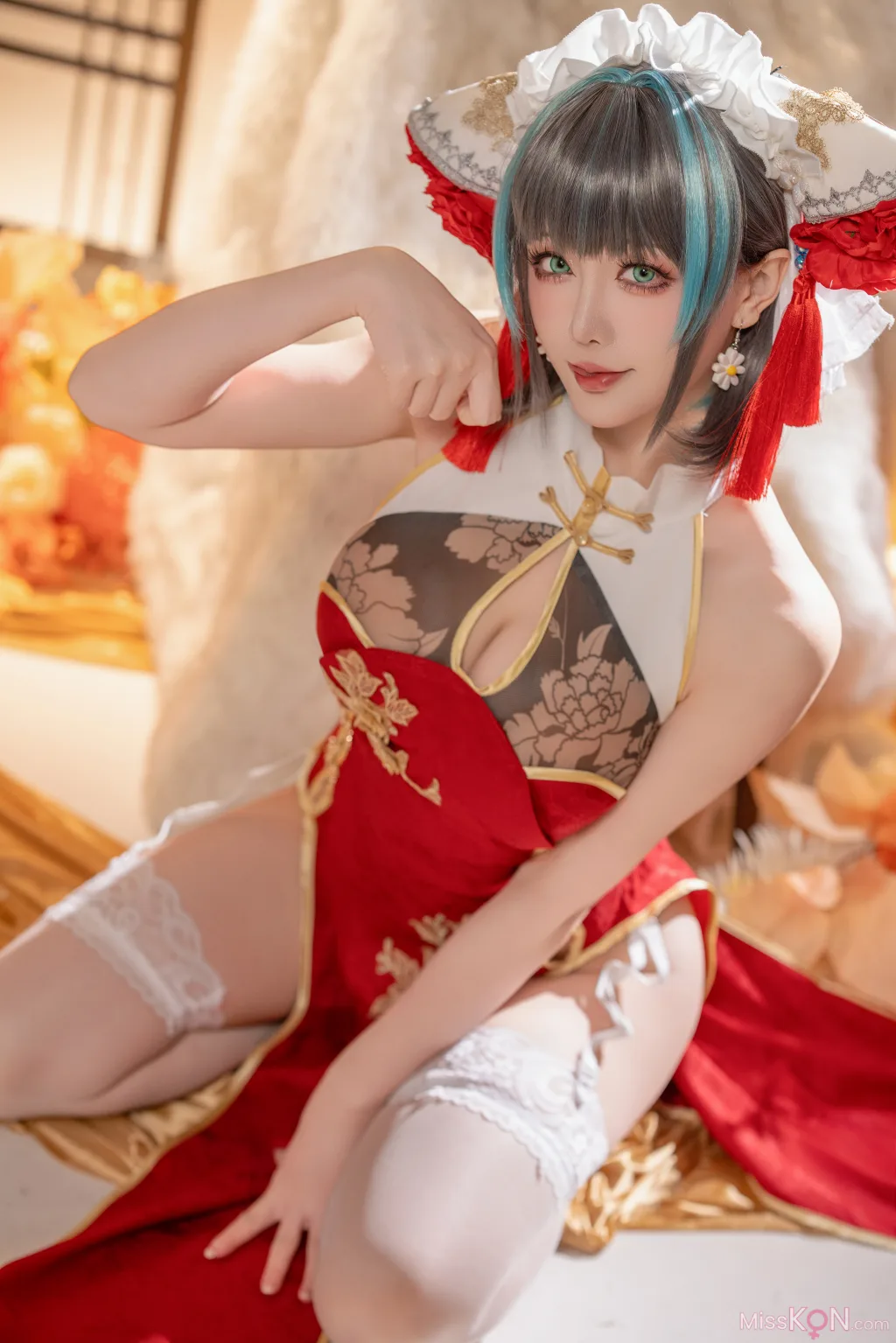Coser@星之迟迟Hoshilily: 碧蓝航线柴郡 (50 photos )