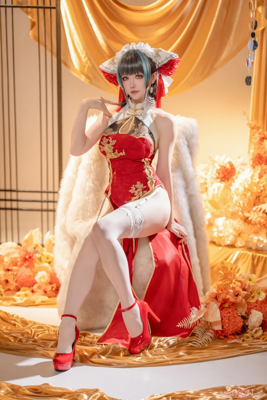 Coser@星之迟迟Hoshilily: 碧蓝航线柴郡 (50 photos )