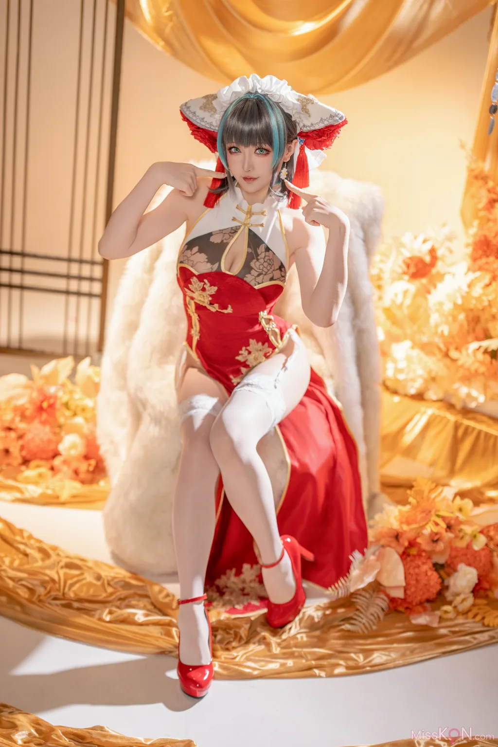 Coser@星之迟迟Hoshilily: 碧蓝航线柴郡 (50 photos )