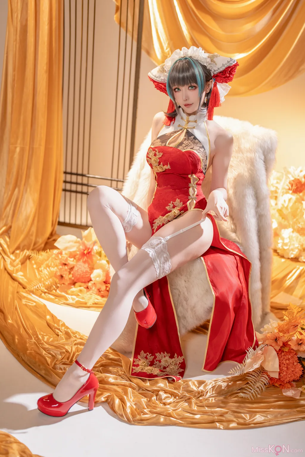 Coser@星之迟迟Hoshilily: 碧蓝航线柴郡 (50 photos )