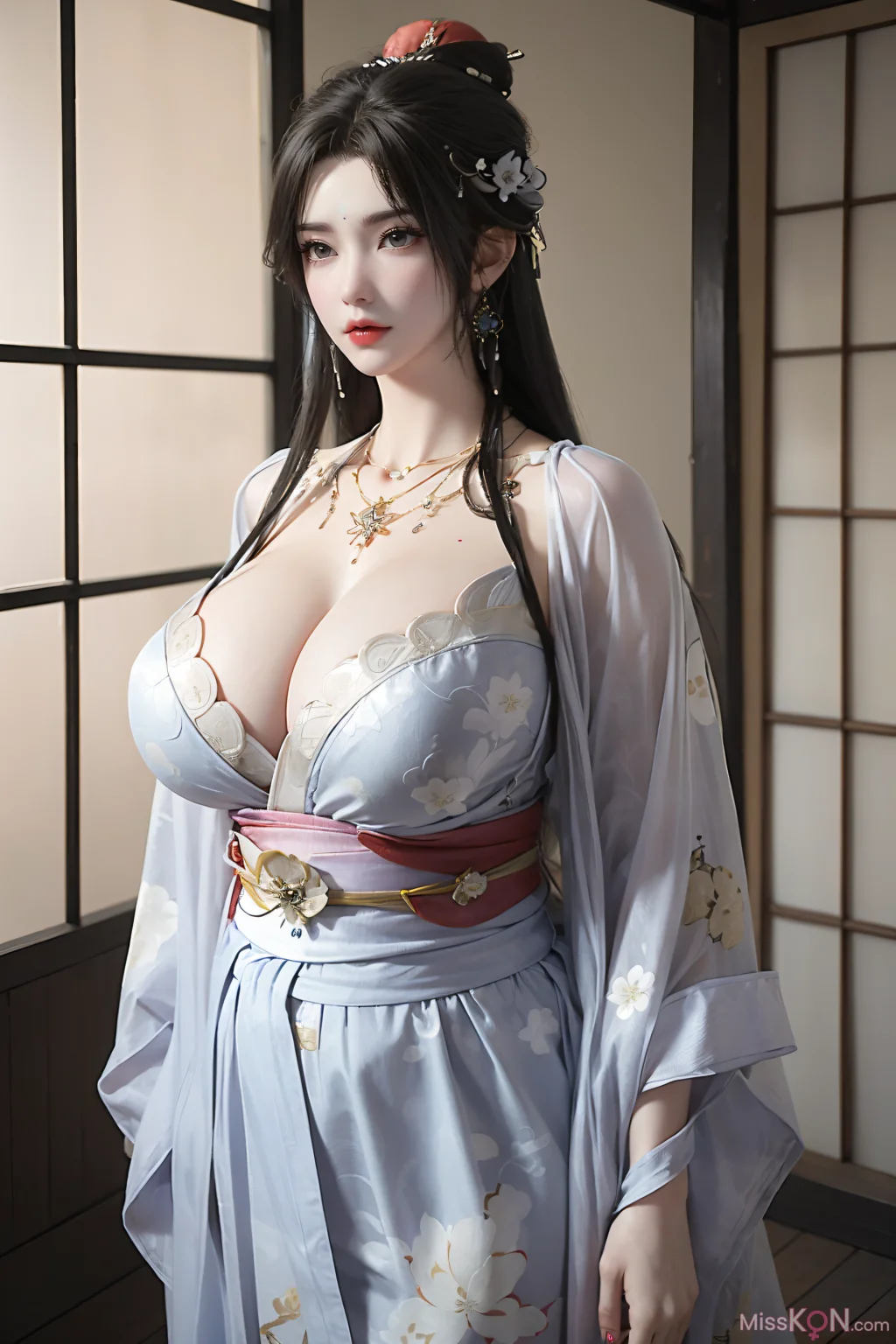 [AI Generated] 完美世界-清漪 和服+吊带 (127 photos)