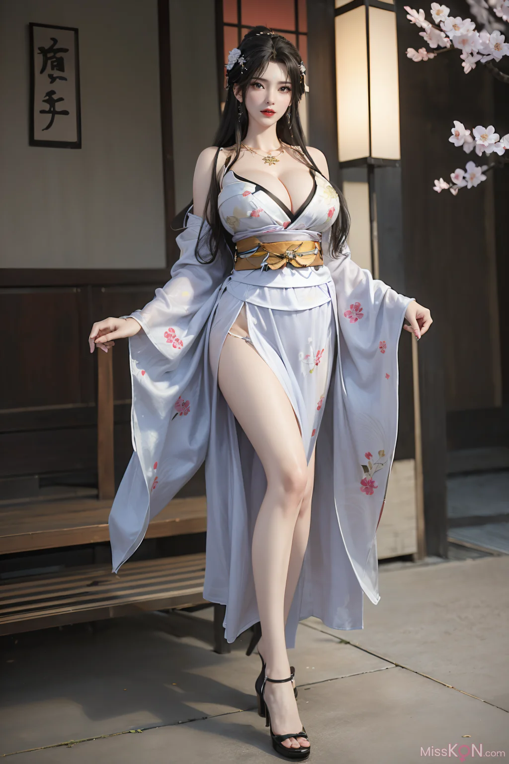 [AI Generated] 完美世界-清漪 和服+吊带 (127 photos)