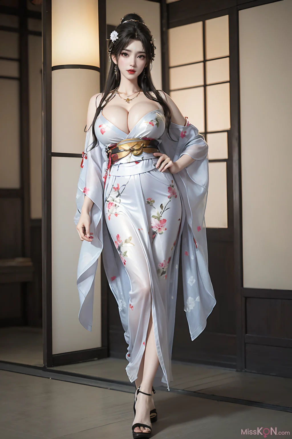 [AI Generated] 完美世界-清漪 和服+吊带 (127 photos)