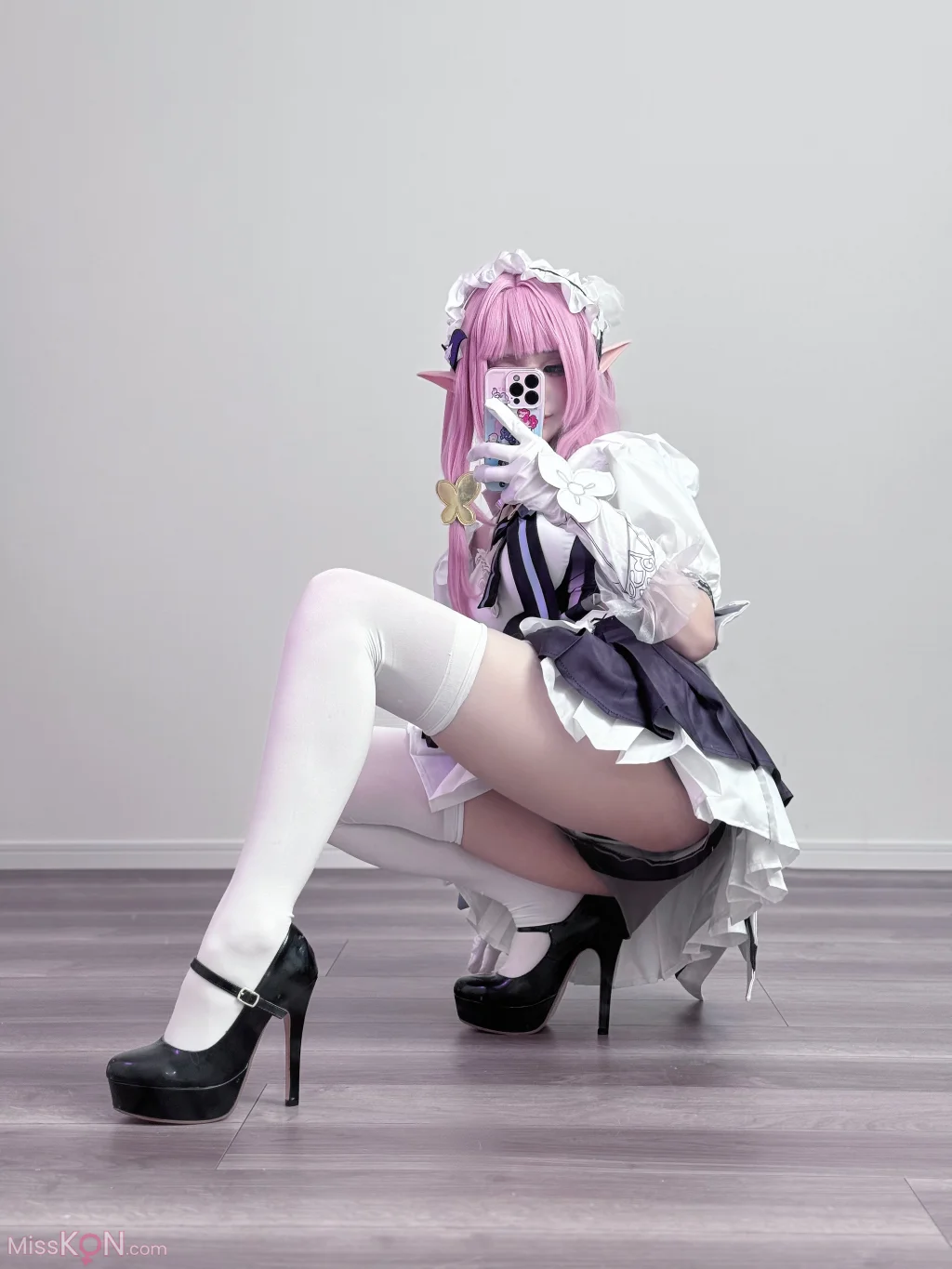 Coser@幼愛Youmeko: 崩坏3 爱莉希雅女仆装 (20 photos) – Page 2