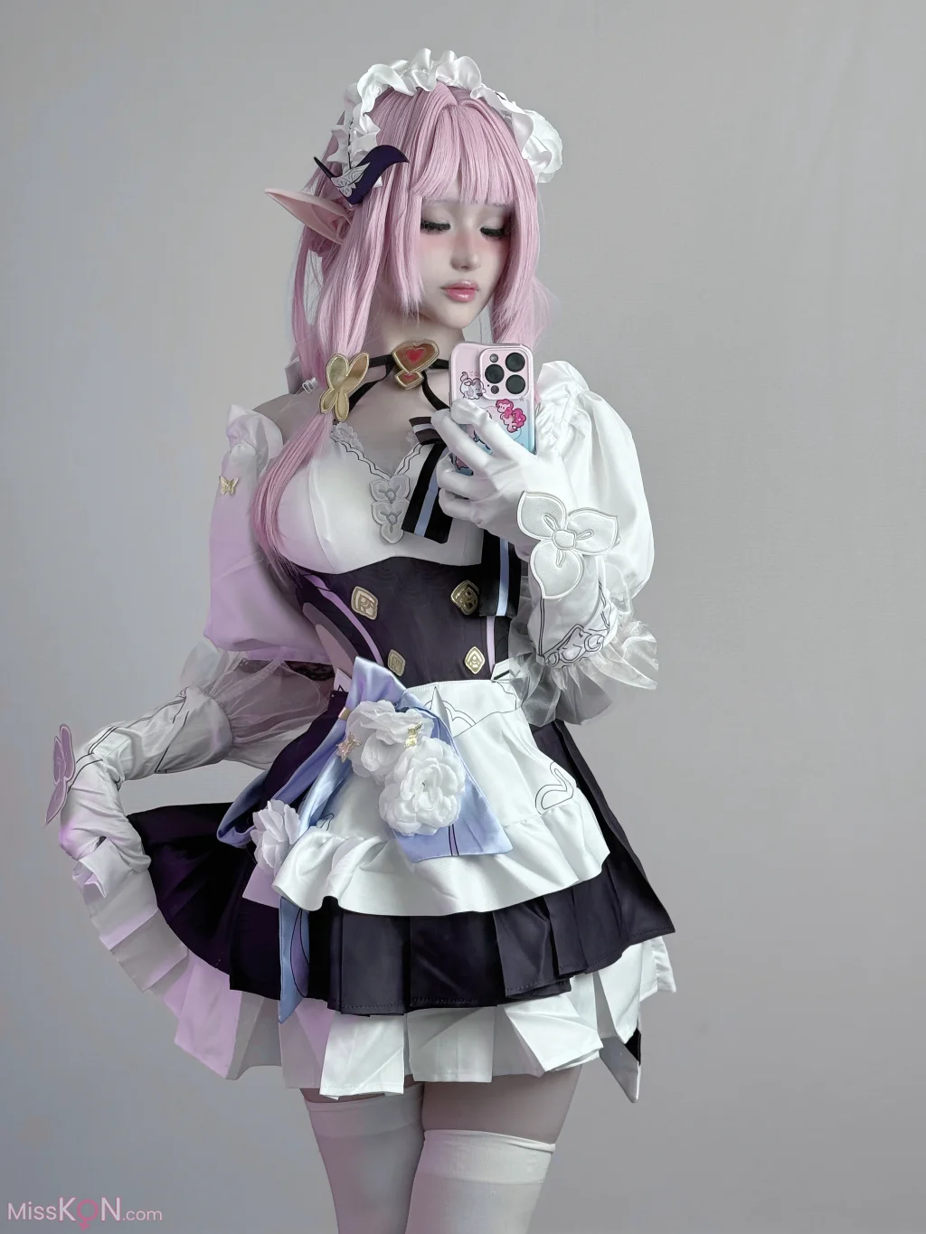 Coser@幼愛Youmeko: 崩坏3 爱莉希雅女仆装 (20 photos) – Page 2