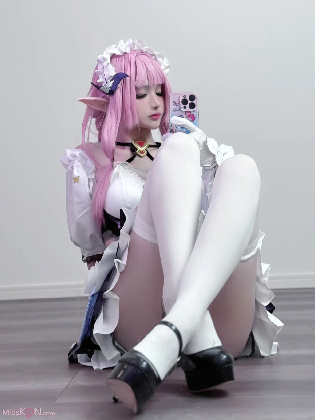 Coser@幼愛Youmeko: 崩坏3 爱莉希雅女仆装 (20 photos) – Page 2