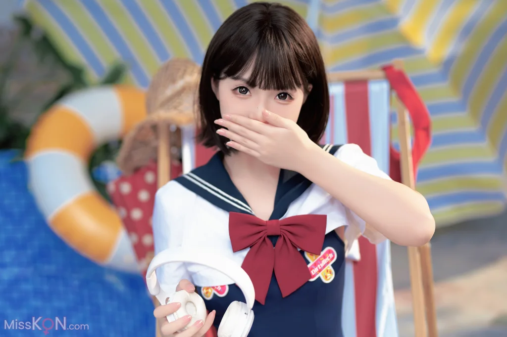 Coser@Bangni邦尼: 反差JK泳装 (97 photos )