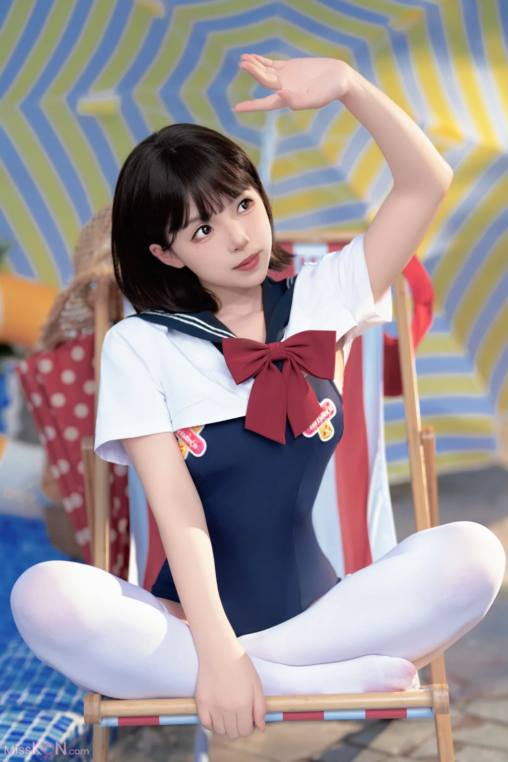 Coser@Bangni邦尼: 反差JK泳装 (97 photos )