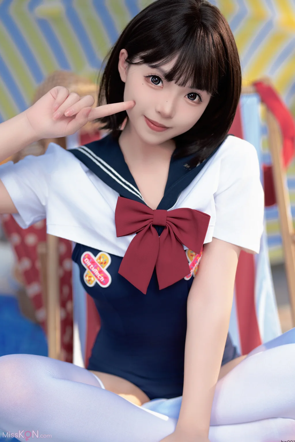 Coser@Bangni邦尼: 反差JK泳装 (97 photos )