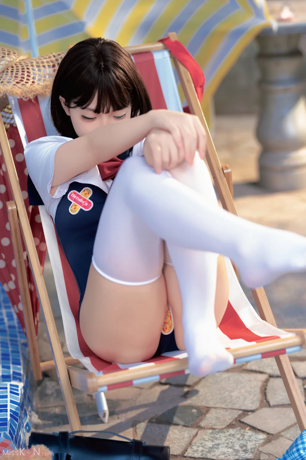 Coser@Bangni邦尼: 反差JK泳装 (97 photos )