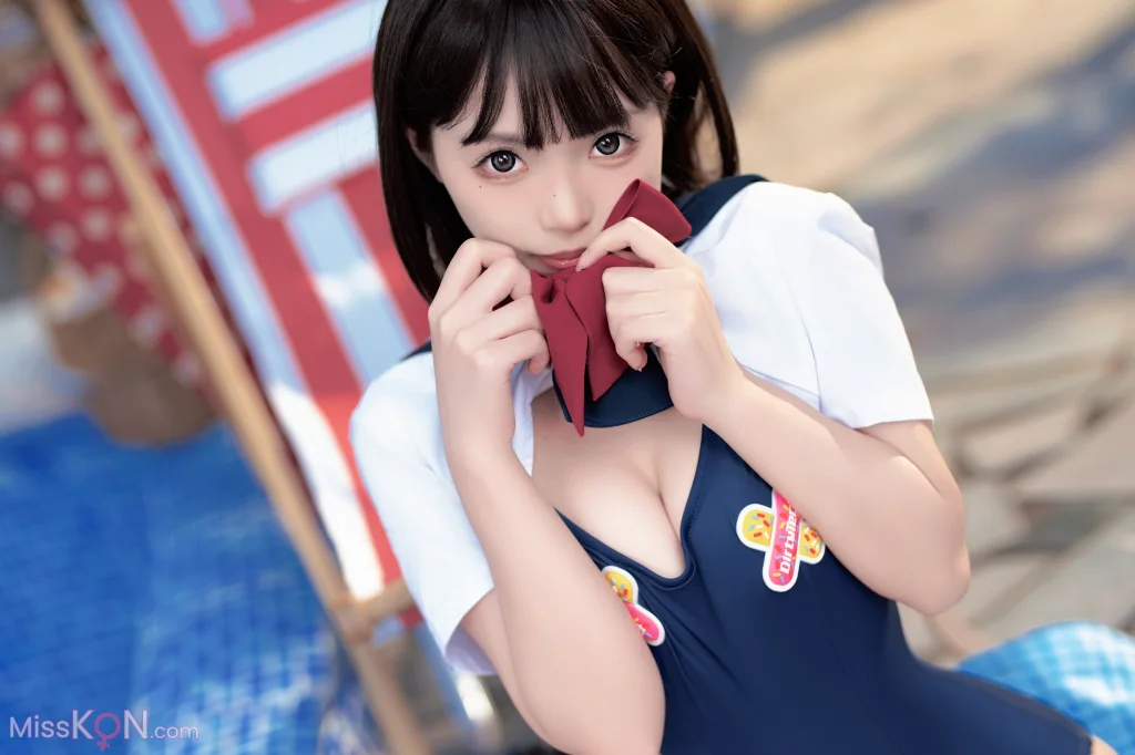 Coser@Bangni邦尼: 反差JK泳装 (97 photos )