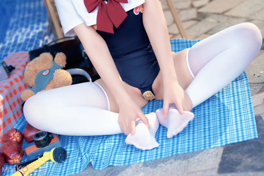 Coser@Bangni邦尼: 反差JK泳装 (97 photos )
