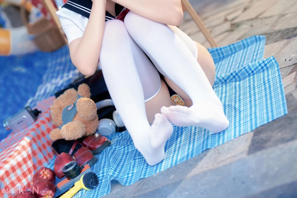 Coser@Bangni邦尼: 反差JK泳装 (97 photos )