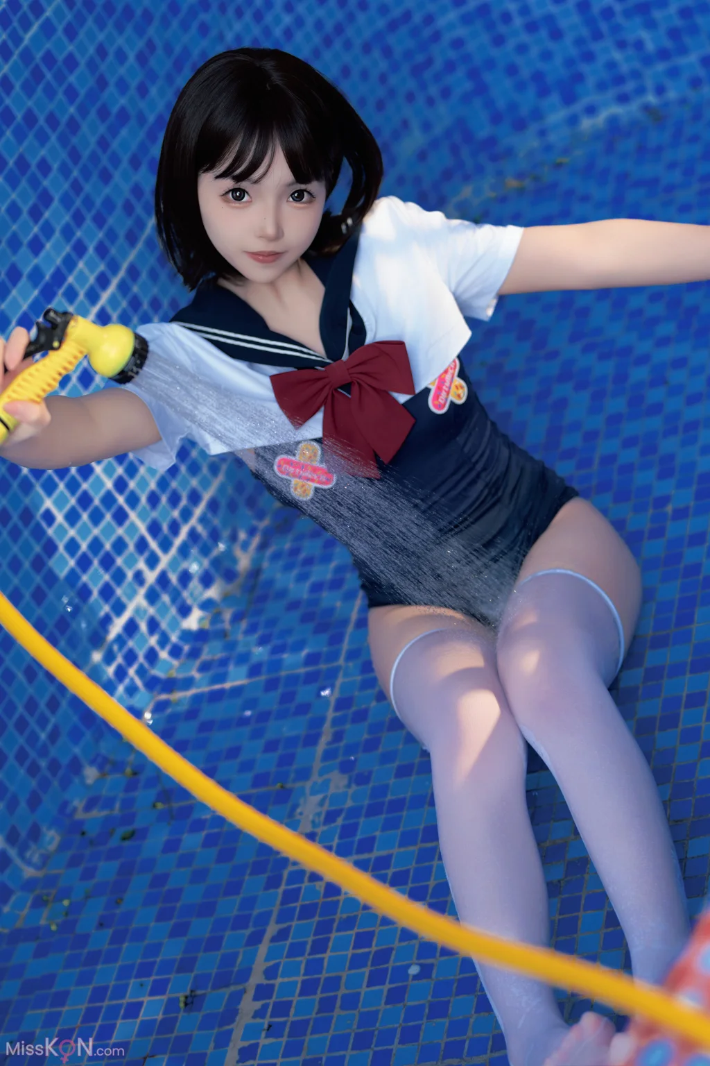 Coser@Bangni邦尼: 反差JK泳装 (97 photos )
