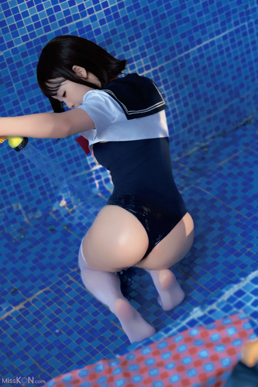 Coser@Bangni邦尼: 反差JK泳装 (97 photos )