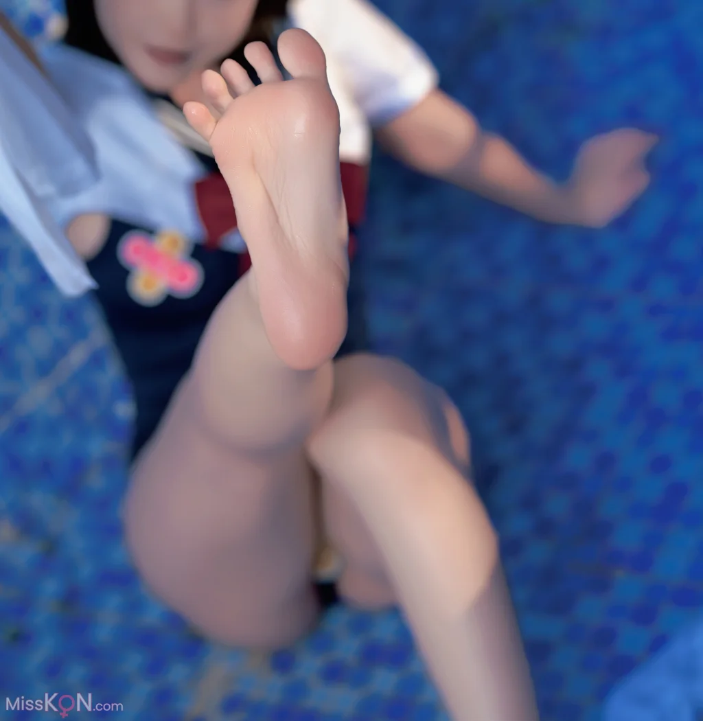 Coser@Bangni邦尼: 反差JK泳装 (97 photos )