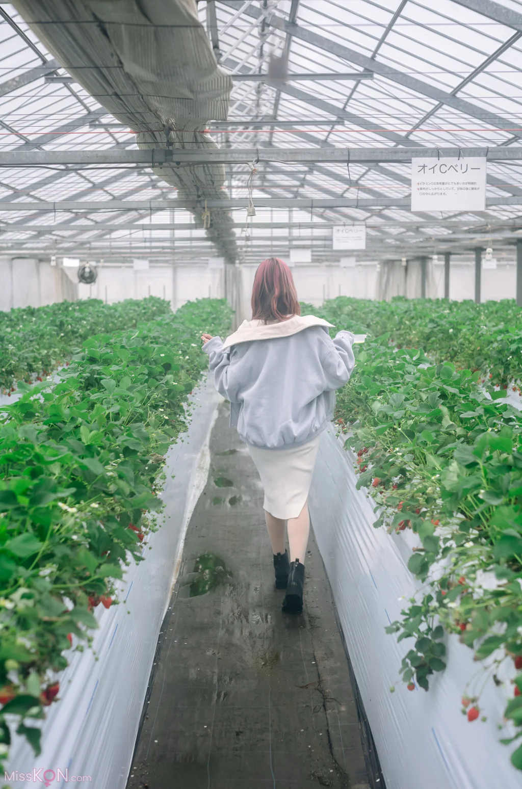 Coser@Ely_eee (ElyEE子): Strawberry Picking Date (34 photos + 2 videos)