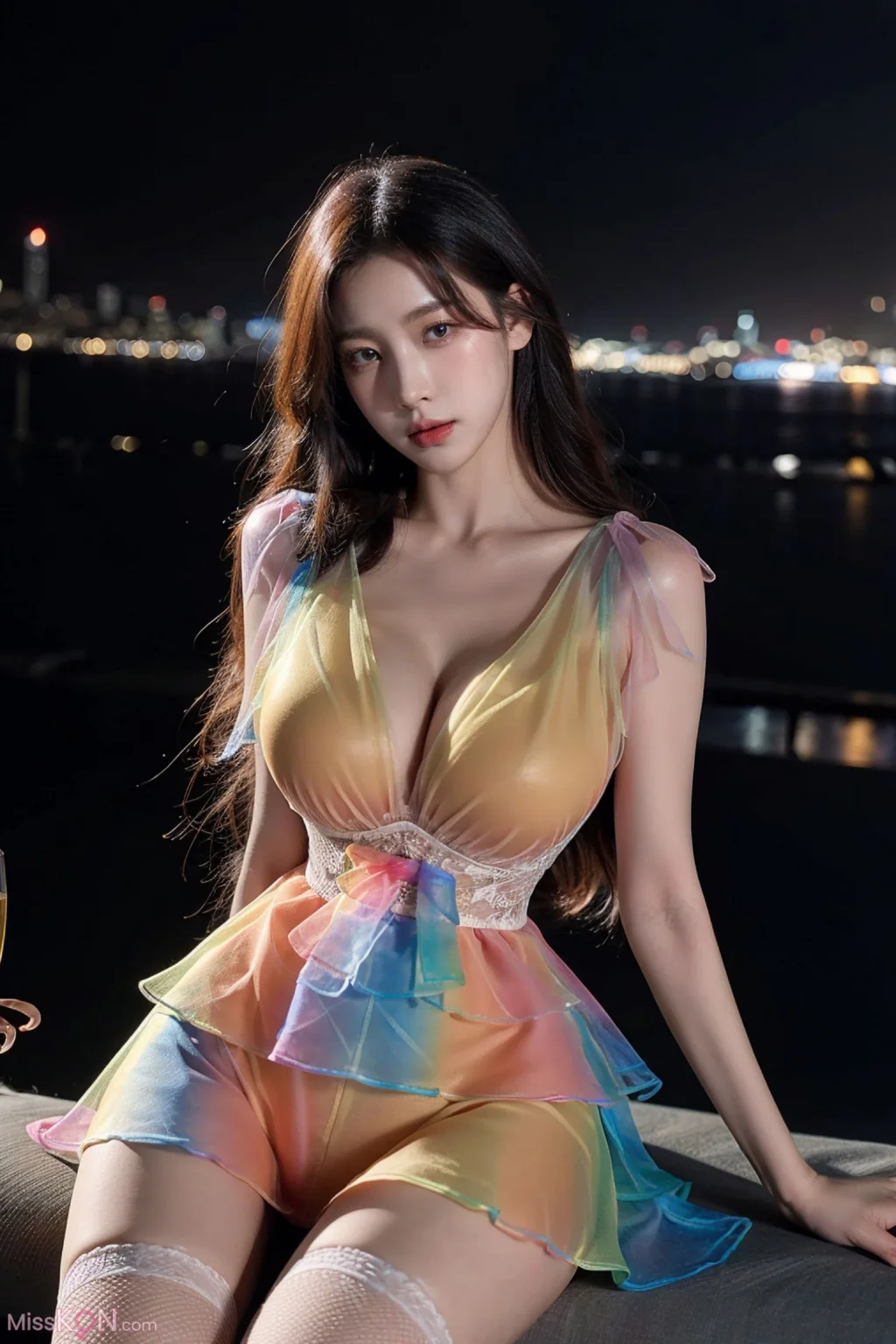 [AI Generated] 拟实画风-彩虹服 (74 photos)
