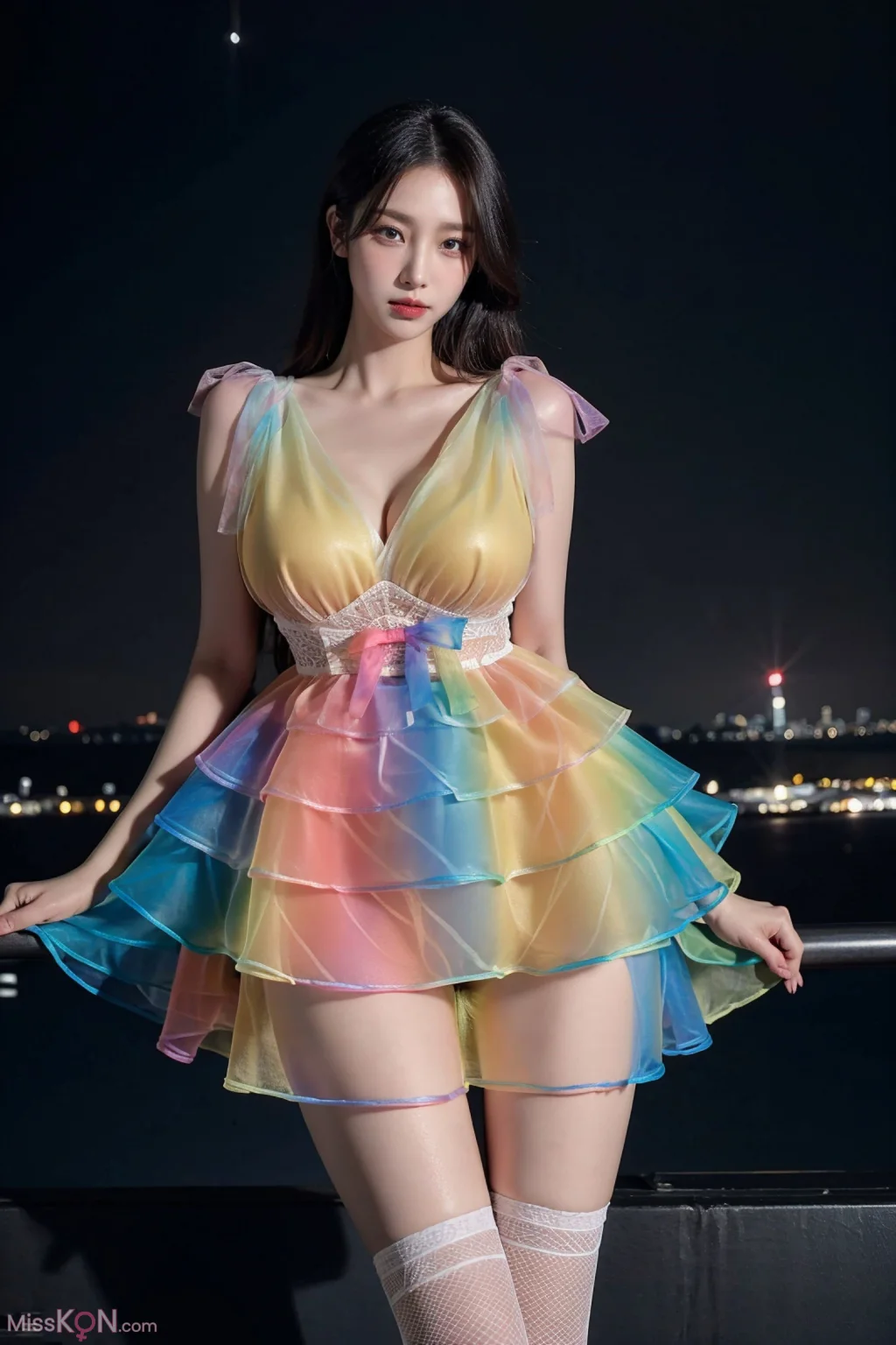 [AI Generated] 拟实画风-彩虹服 (74 photos)