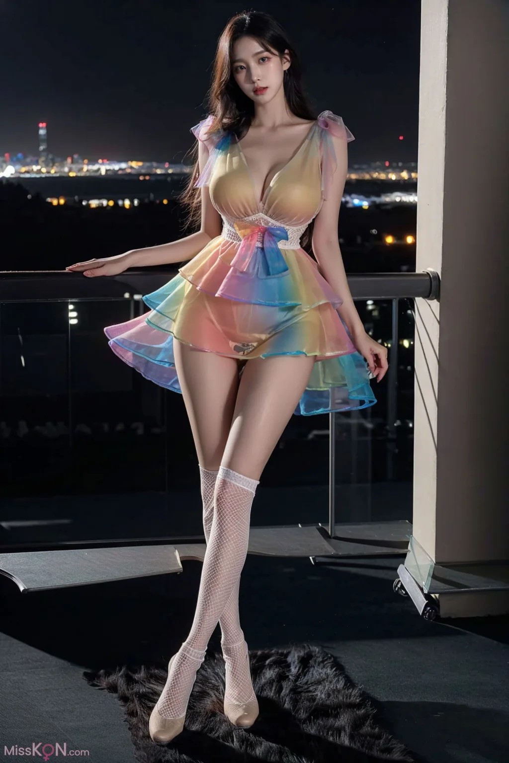 [AI Generated] 拟实画风-彩虹服 (74 photos)