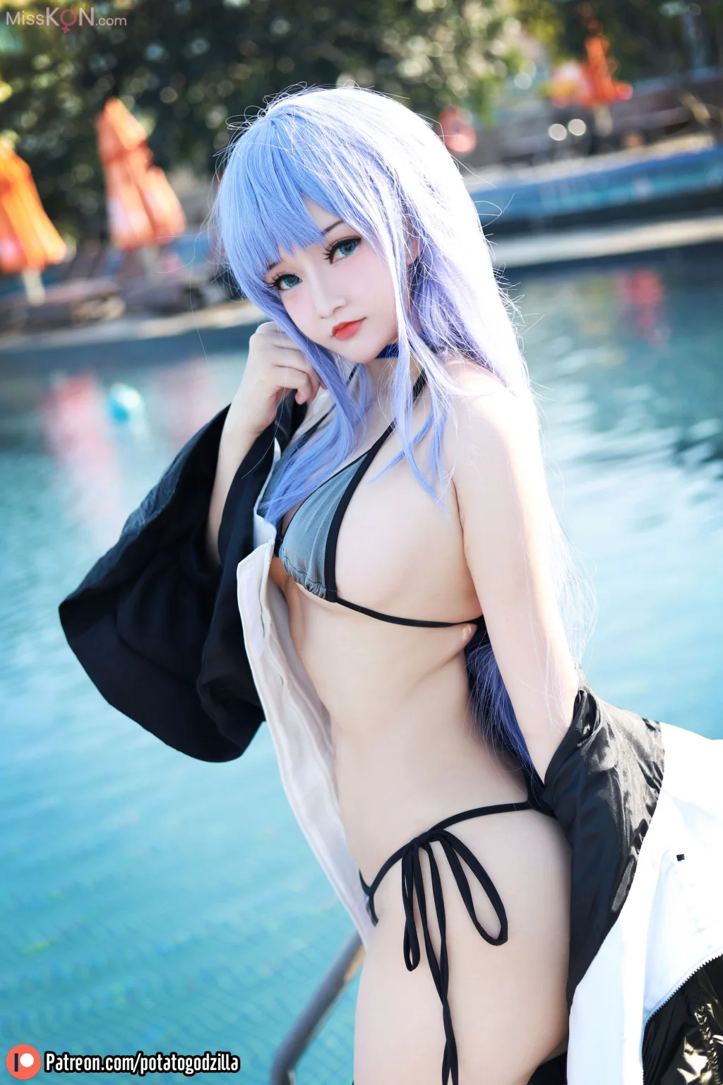 Coser@Potato Godzilla: 泳装 Meltryllis (42 photos)