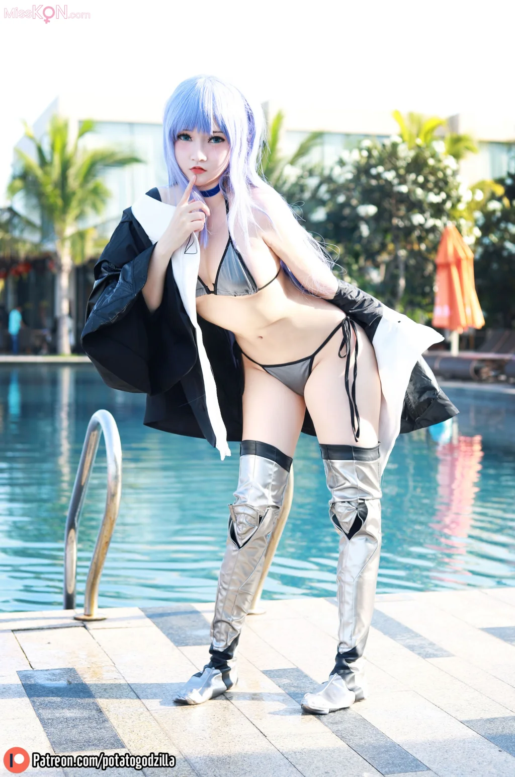 Coser@Potato Godzilla: 泳装 Meltryllis (42 photos)
