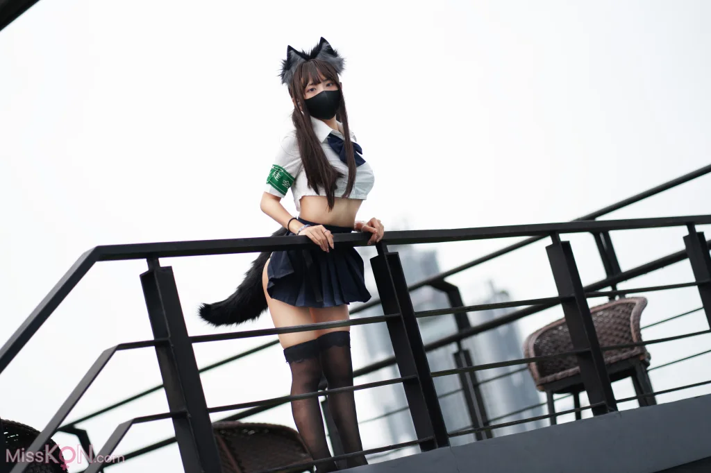 Coser@职业奶妈三水子: 生徒会长 (62 photos)