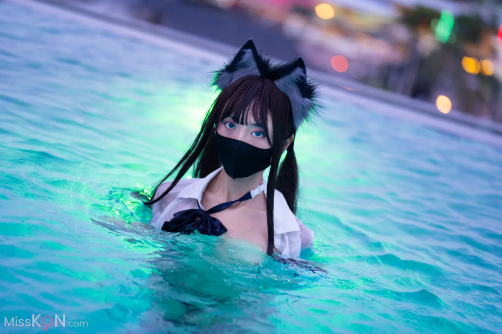 Coser@职业奶妈三水子: 生徒会长 (62 photos)