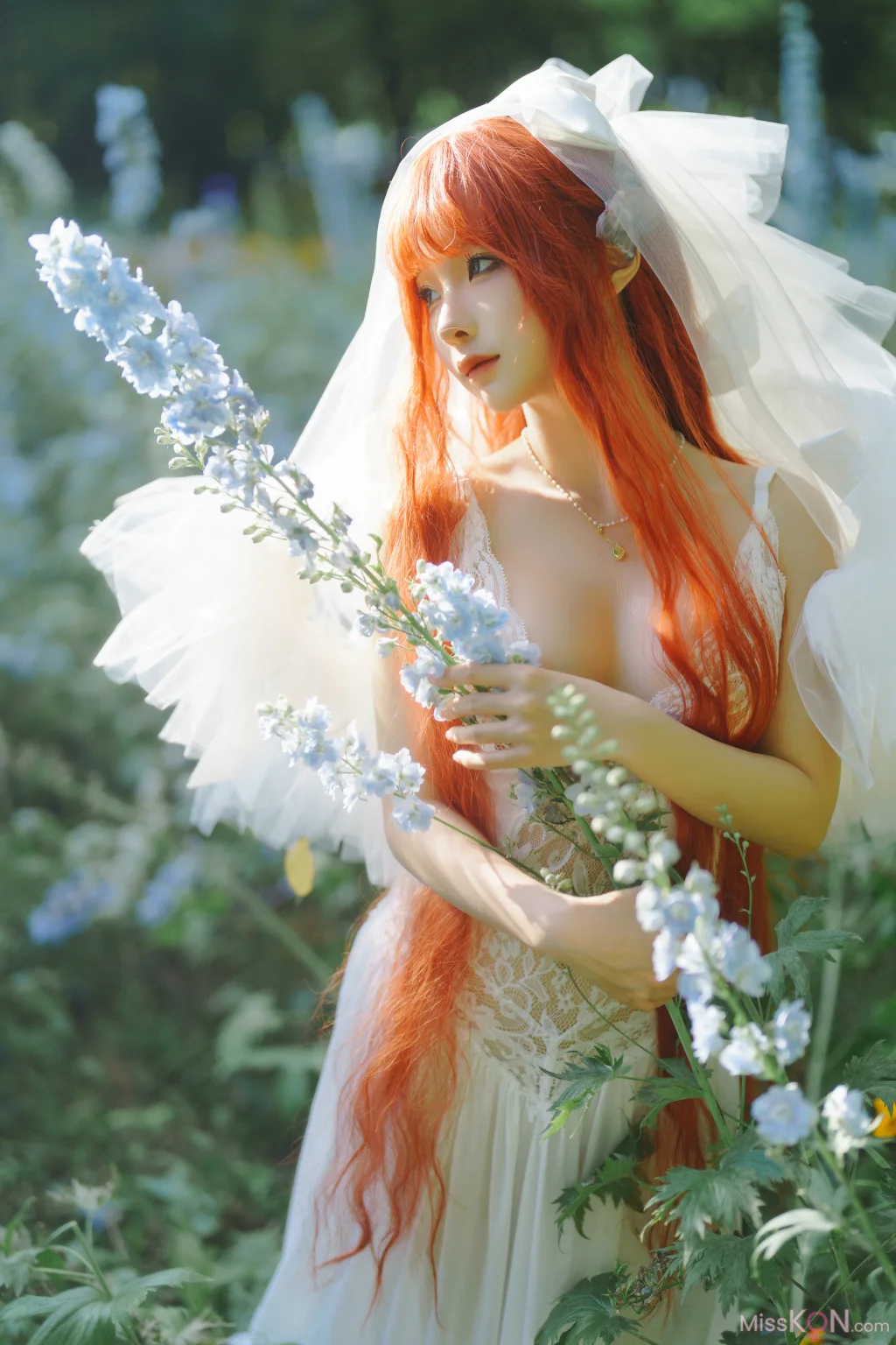 Coser@蠢沫沫 (chunmomo): 花丛婚纱 (67 photos)