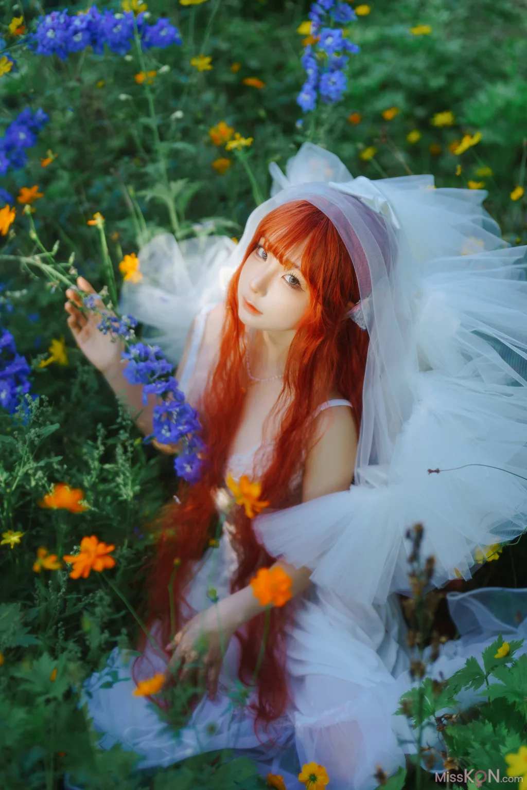 Coser@蠢沫沫 (chunmomo): 花丛婚纱 (67 photos)