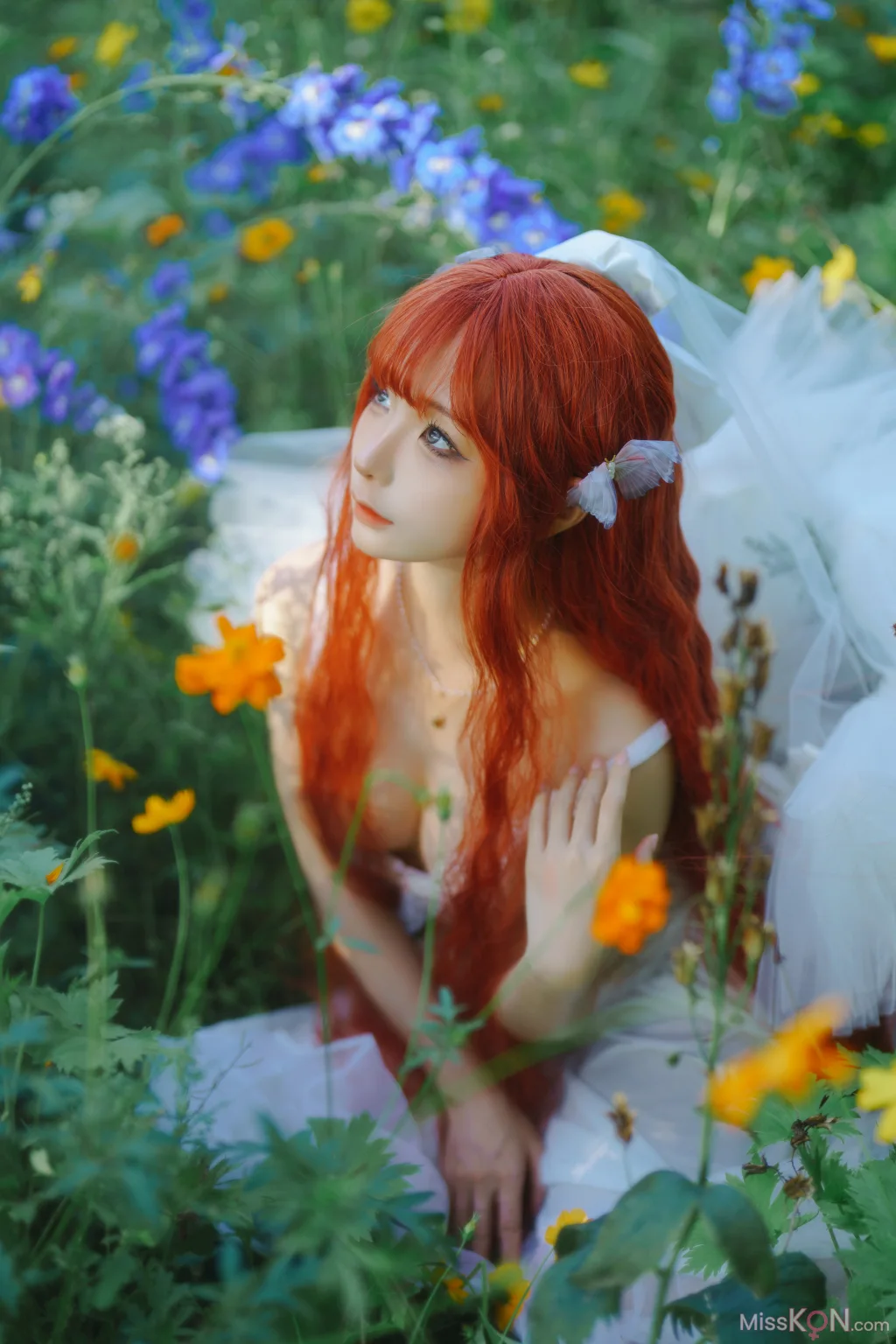 Coser@蠢沫沫 (chunmomo): 花丛婚纱 (67 photos)