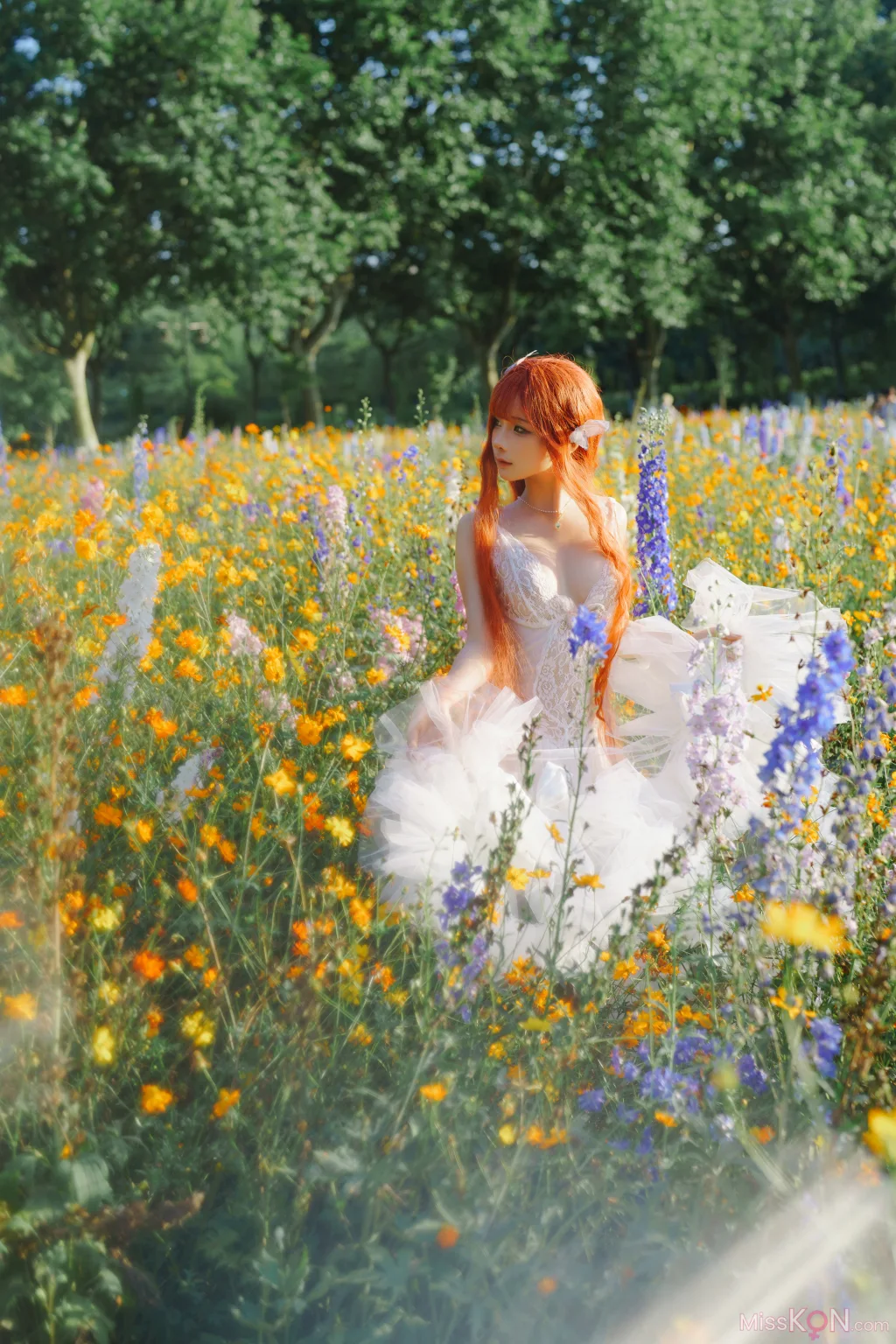 Coser@蠢沫沫 (chunmomo): 花丛婚纱 (67 photos)